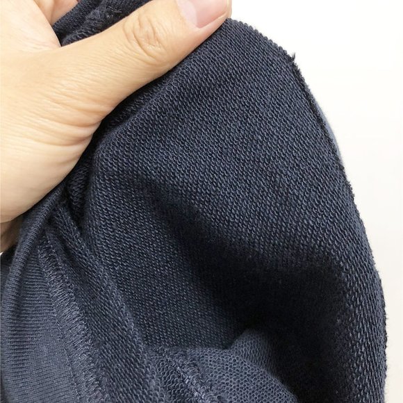 Thom Browne Navy Four Stripes Knitted Sports Shorts - Picture 6 of 8